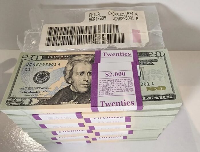 2 Stacks of Fake $20 Bills - Image 5